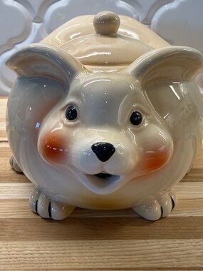 Magic Cabin Vintage Ceramic Bunny Rabbit Teapot Woodland Friends Cream Adorable!